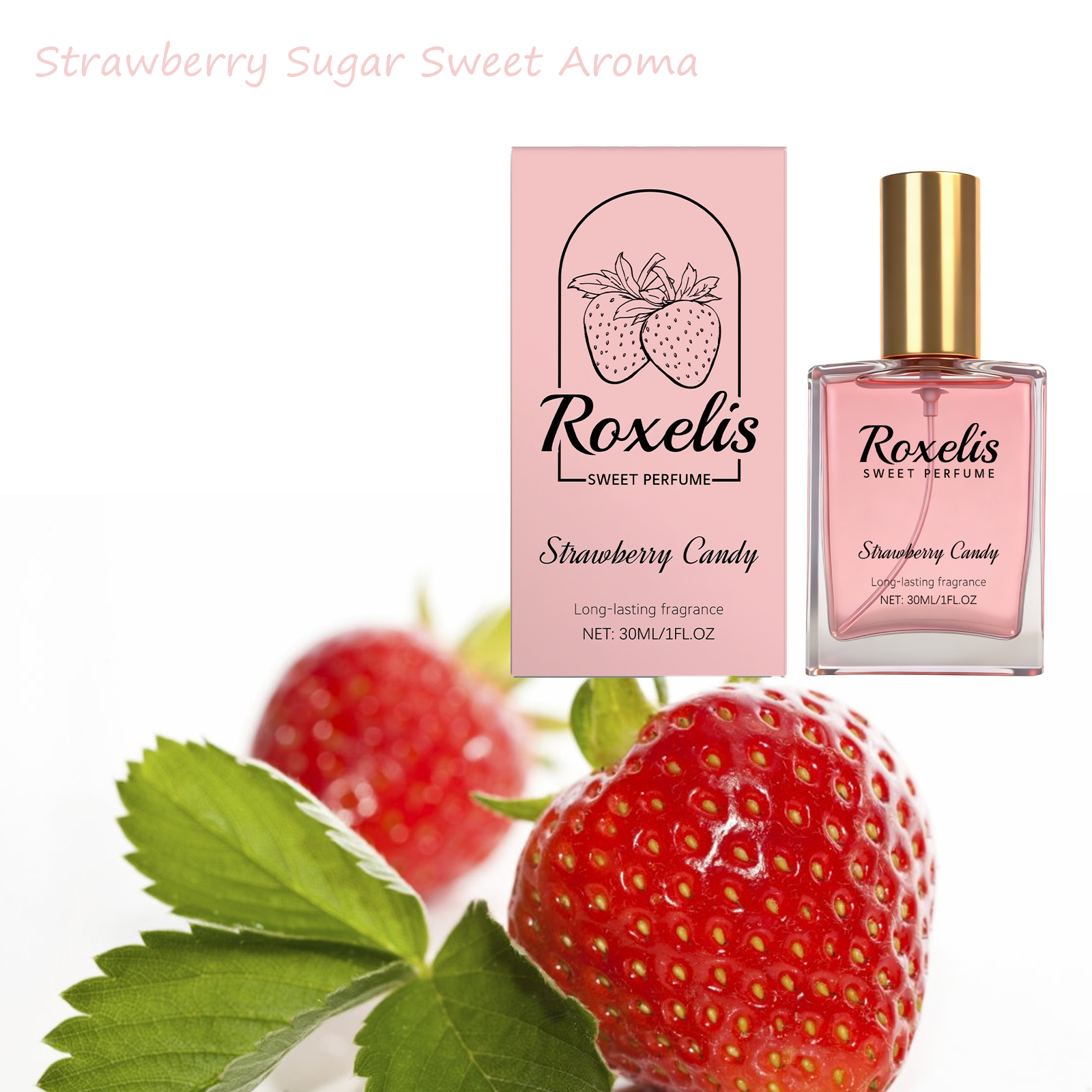 Perfume Fresh Fragrance - Strawberry Candy Sweet Fragrance Portable Natural
