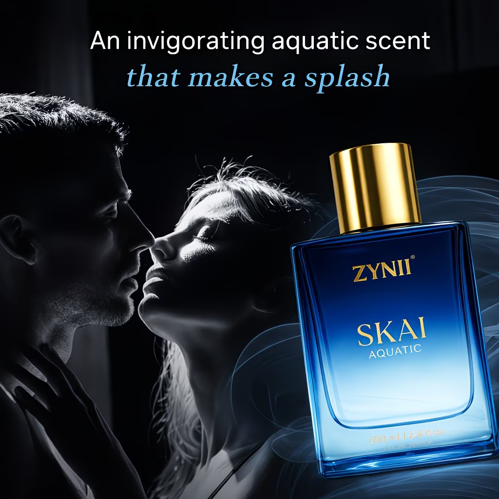 Fragrance Perfume Spray - 100ml Men’s Aquatic Perfume Spray, Long-Lasting