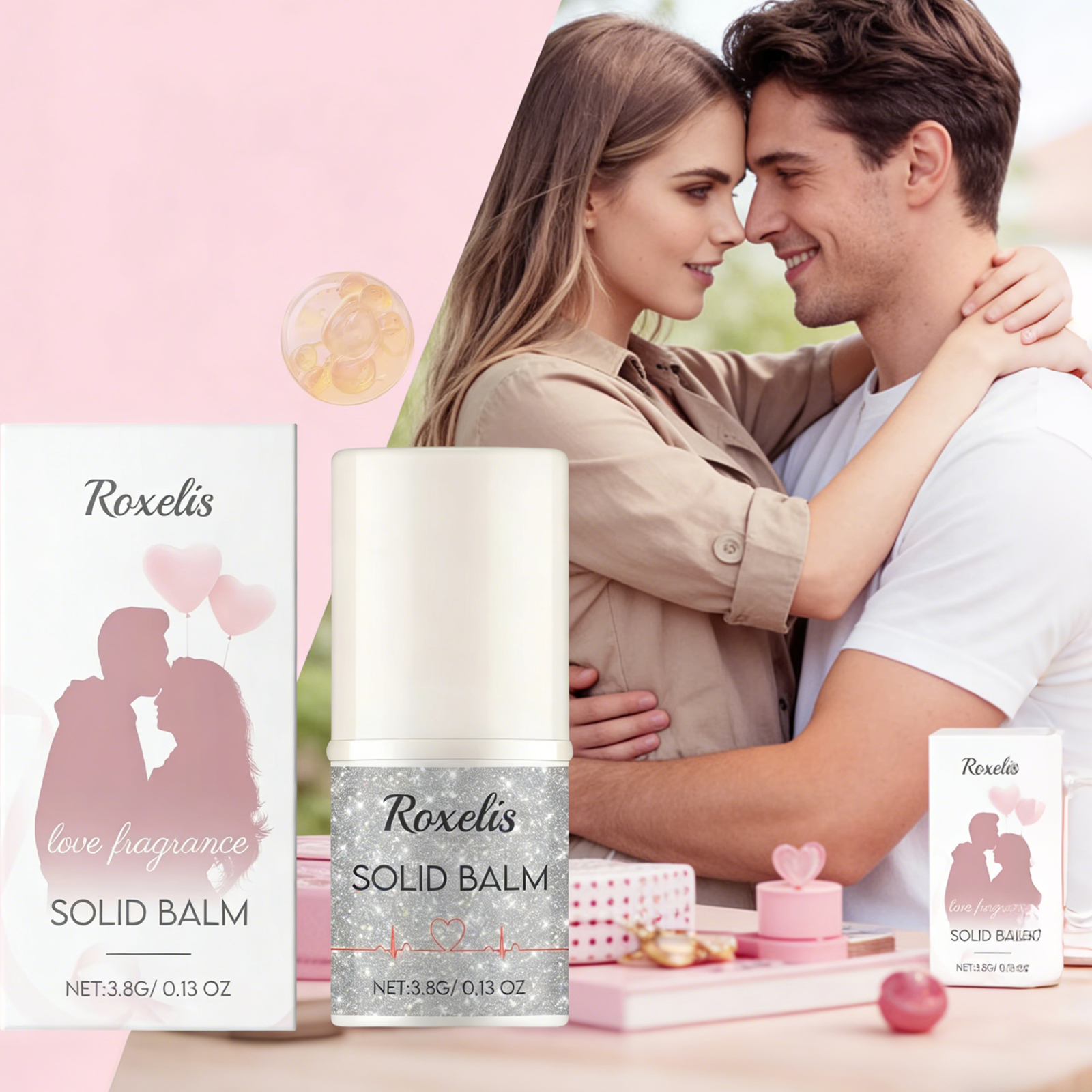 Perfume Lavender Fragrance - ROXELIS 3.8g Portable Solid Perfume Balm