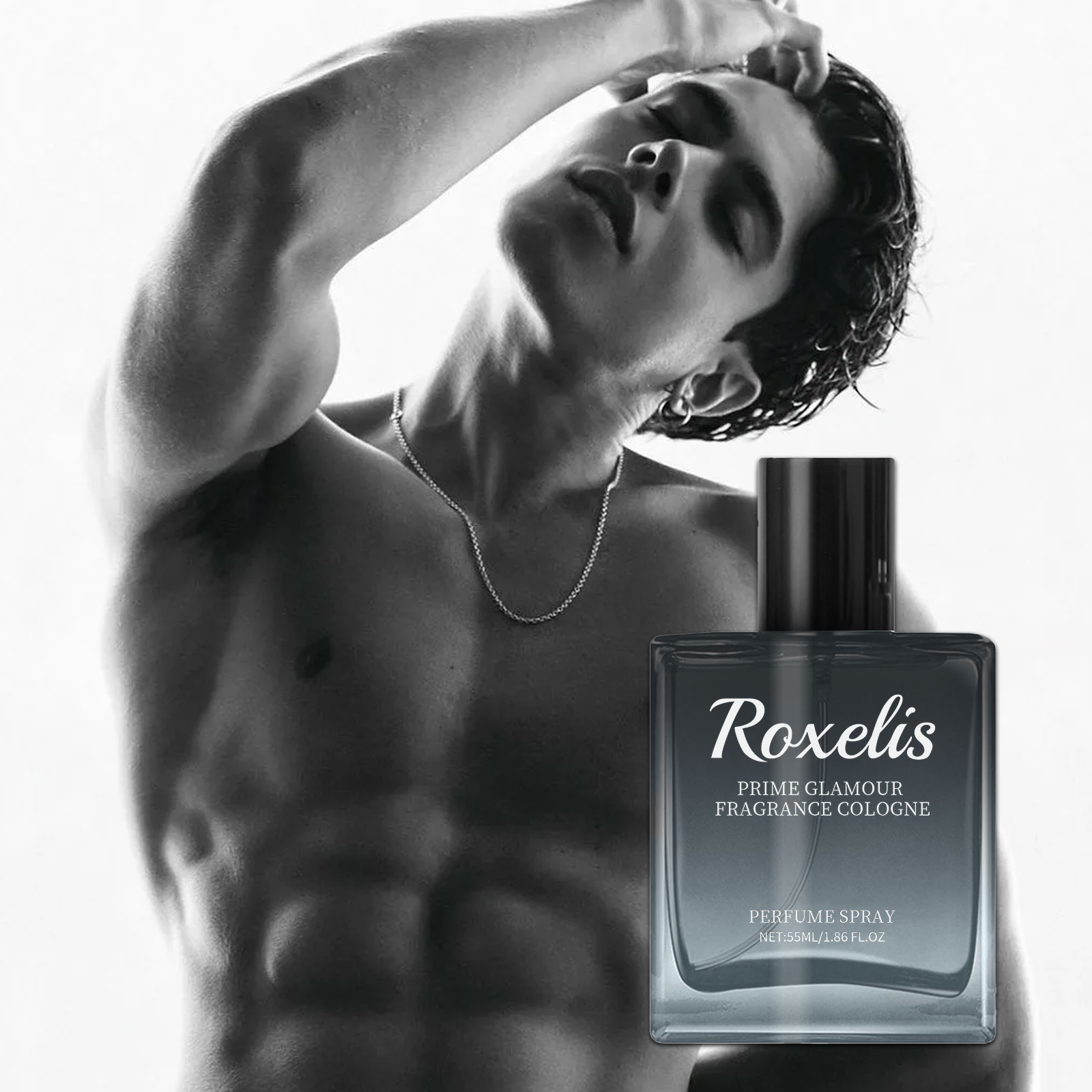 Perfume Fragrance Blue - ROXELIS 55ml Men's Cologne Light Fragrance