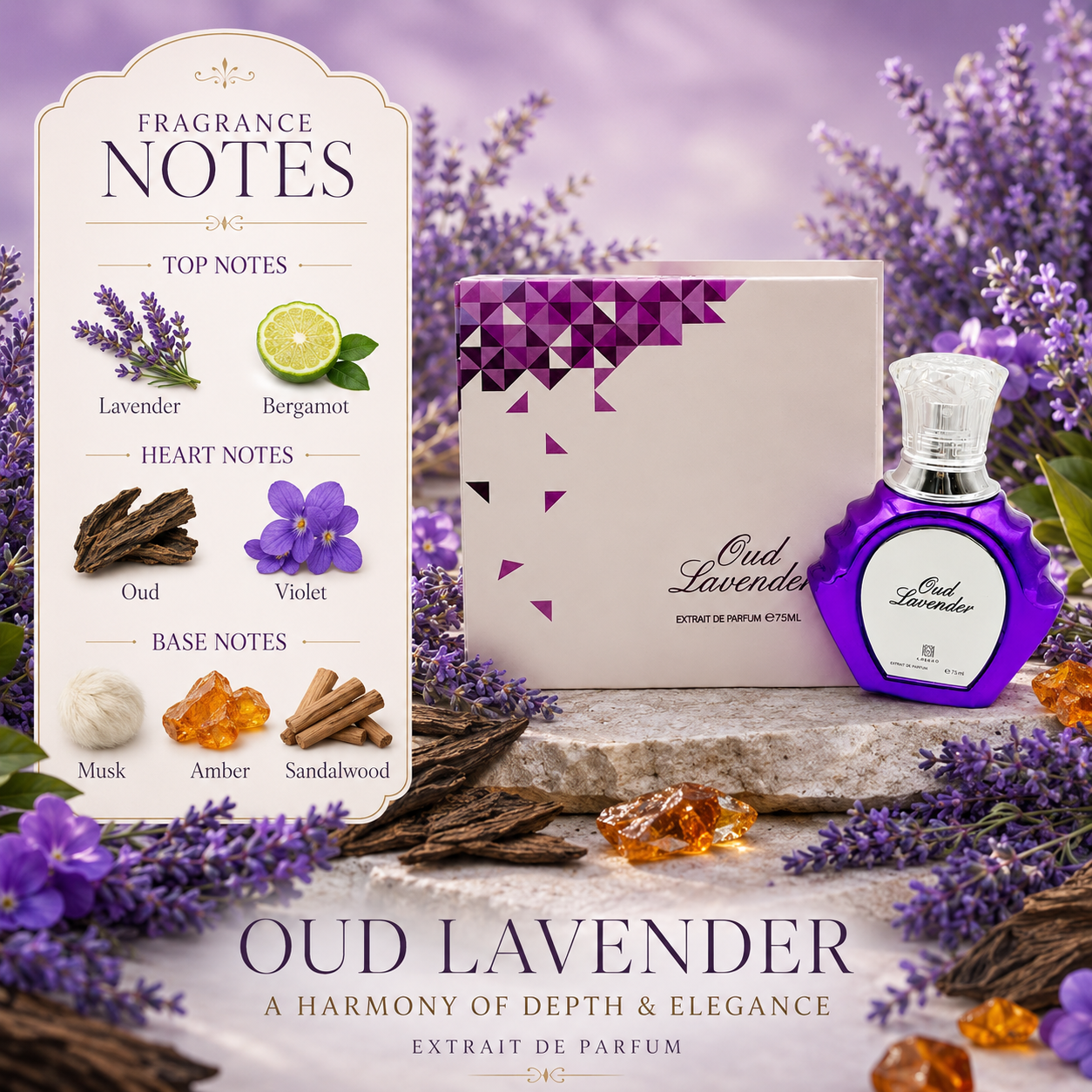 Lux Oud Lavender Extrait De Pa – обзор и цена Perfume Lavender Fragrance
