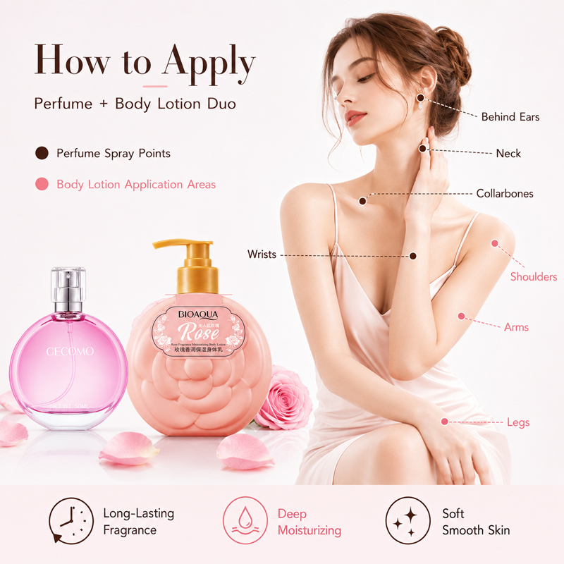 GECOMO Women's Perfume Set 50m – обзор и цена Perfume Fragrance Lotion